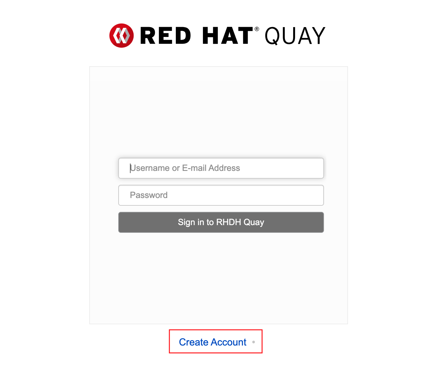 Creating a Quay Account