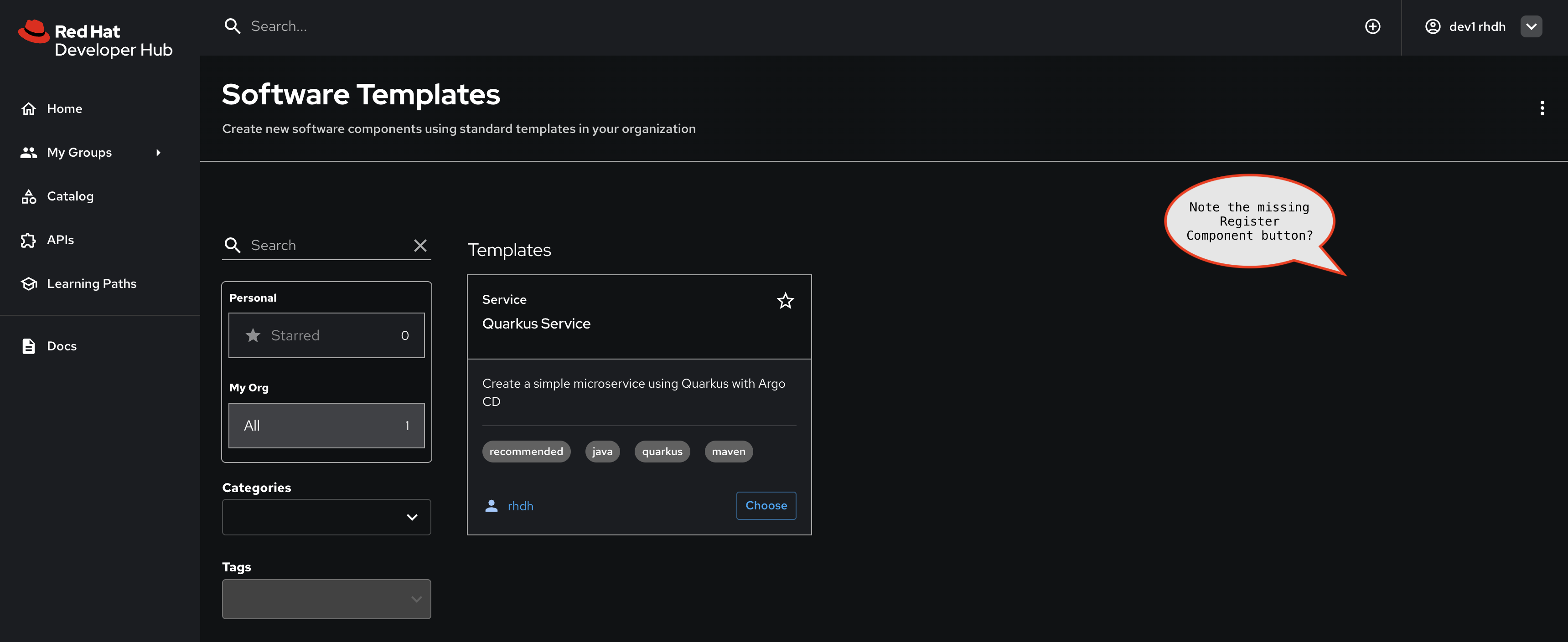 rbac developer create