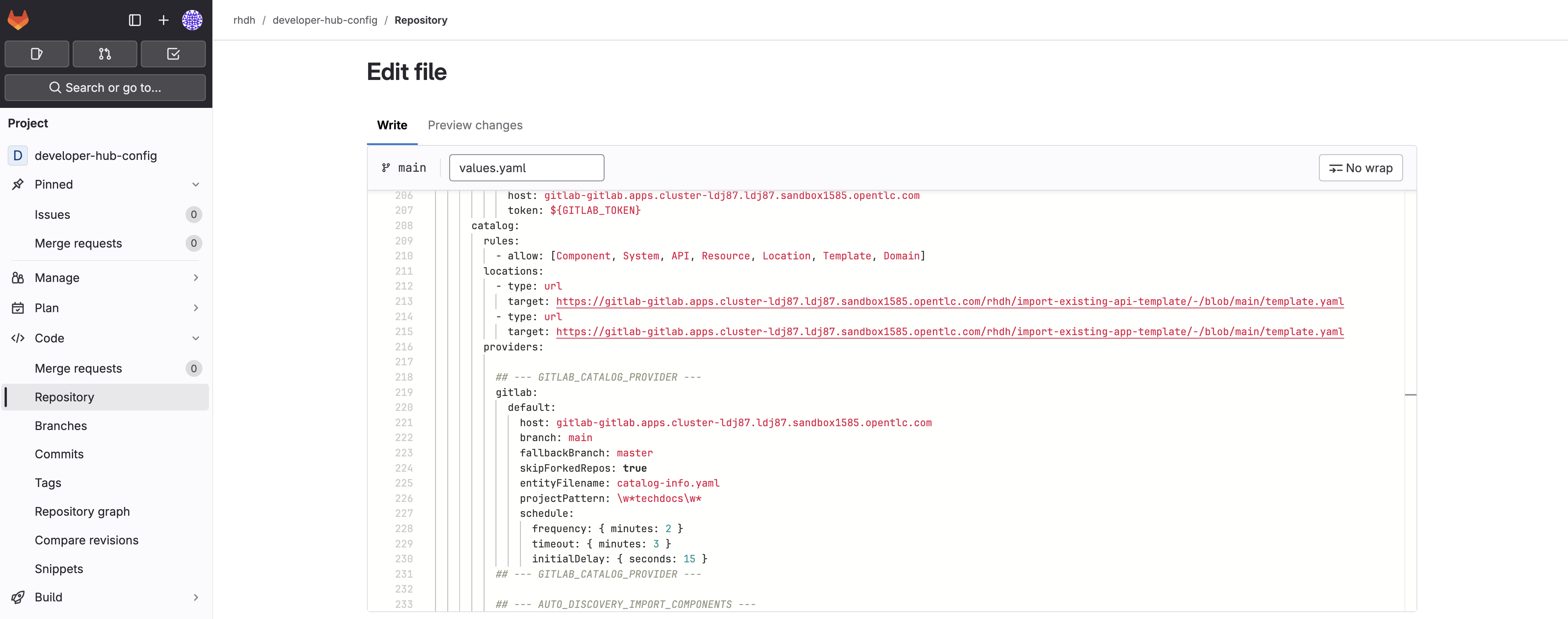 gitlab locations