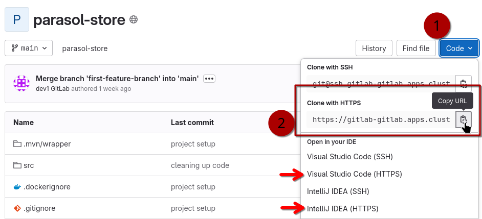 git clone url