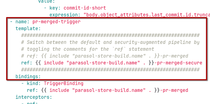 pr merged trigger