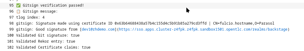 verification passed