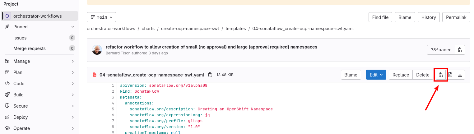 GitLab Copy File Contents
