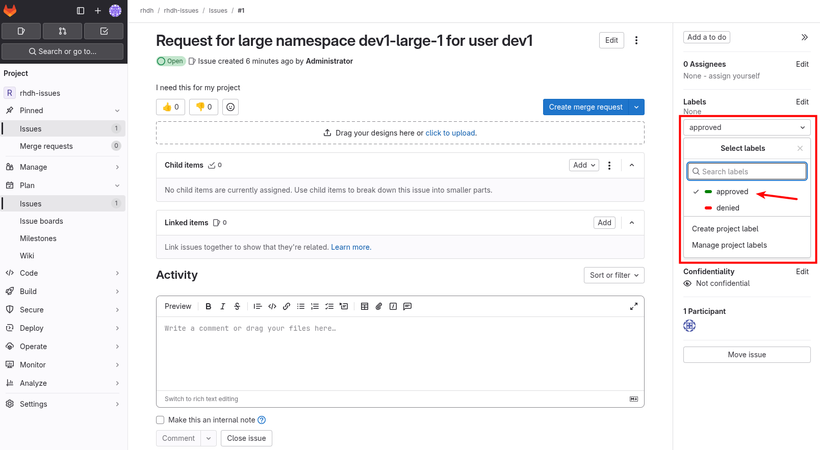 gitlab issue 3