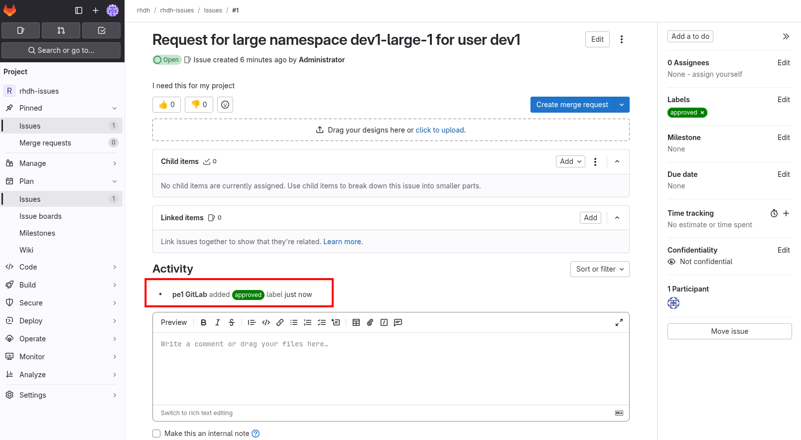 gitlab issue 4