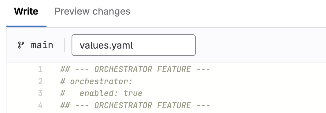 Orchestrator Enabled Flag