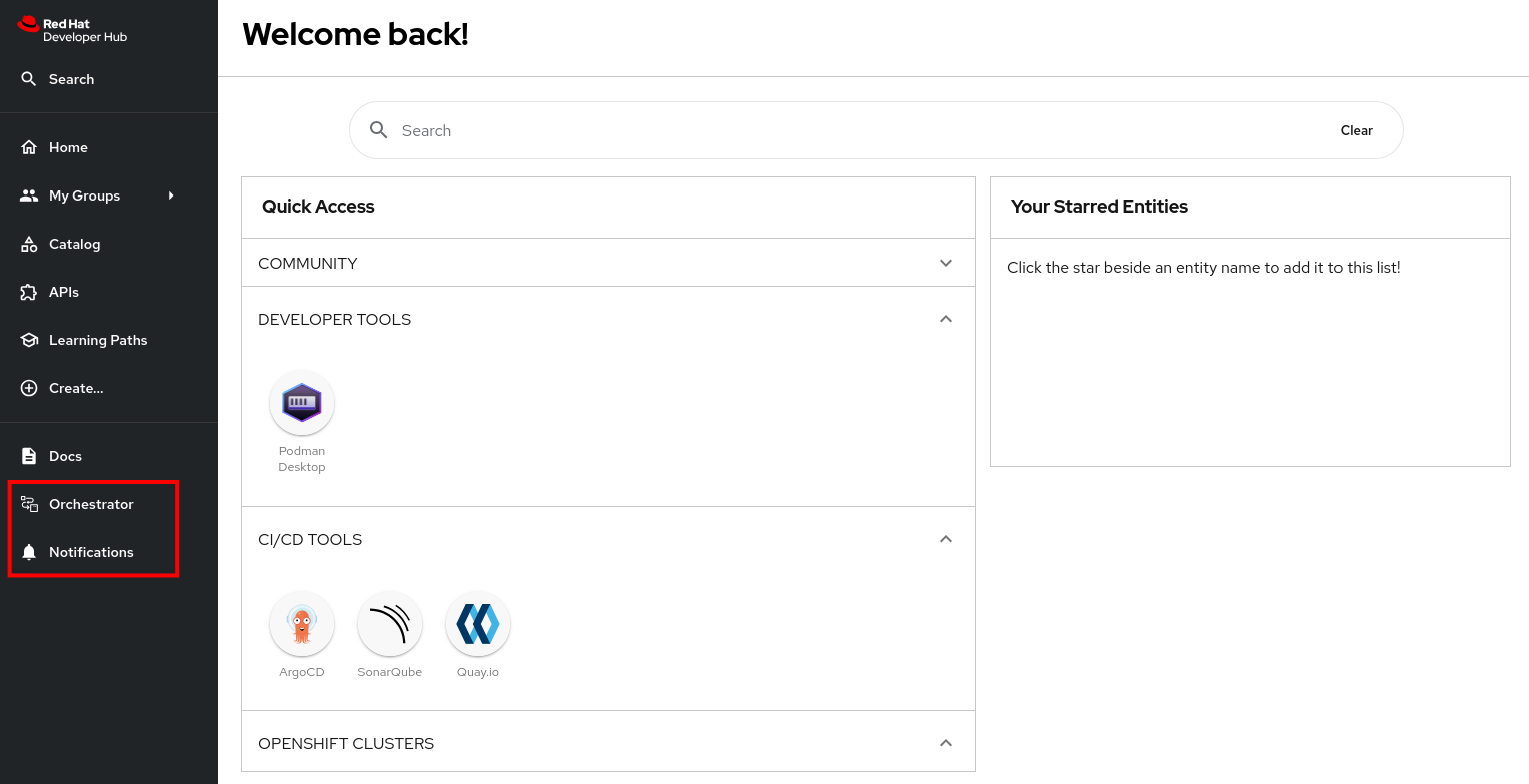 Orchestrator and Notification in RHDH
