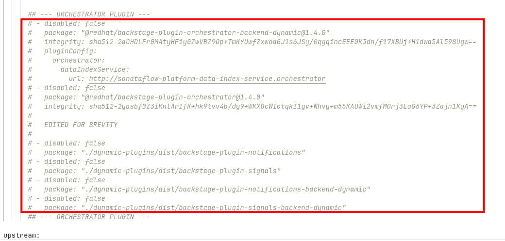 Orchestrator and Notification dynamic plugins