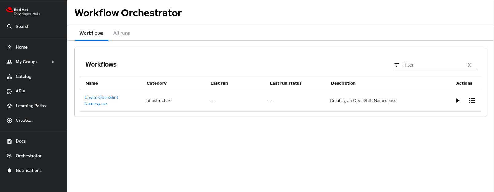 orchestrator workflow deployed