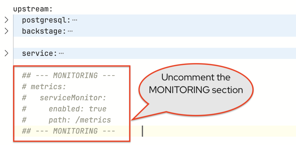 uncomment monitoring